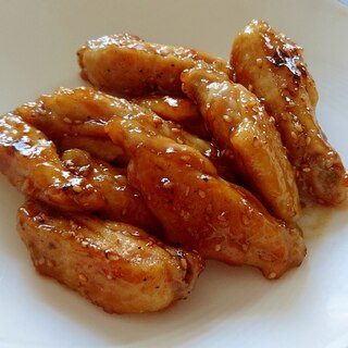 鶏手羽中の甘辛煮